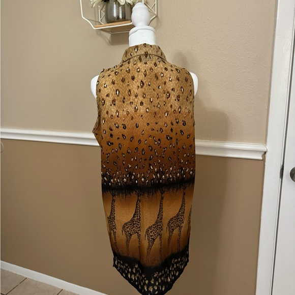 Vintage 90s Button Safari Collared Shirt - Picture 3 of 5